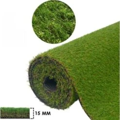Prato Sintetico 15 Mm Erba Finta Artificiale Calpestabile Tappeto Verde Atossica Larghezza 2 Metri