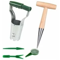 Articolato E Graduato Con Meccanismo Di Sgancio Automatico E Scala Di Profondità Dibbler A Bulbo Automatico Dibbler A Mano Con Manico In Legno Massiccio (5 Pezzi)