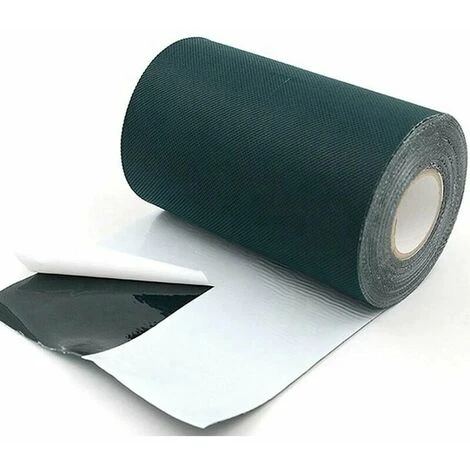 Striscia Per Erba 15cm5m Nastro Antiscivolo Per Cuciture In Erba Artificiale Striscia Autoadesiva Per Cuciture In Erba Presa Forte Per Erba Artificiale Giardino Prato Tappeti Balconi, Verde, 1 Pz , Fo