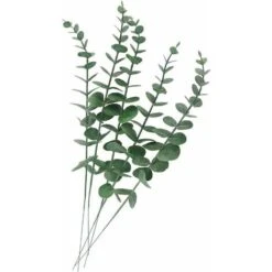 Confezione Da 10 Foglie Di Eucalipto Artificiali Dal Tocco Realistico - Rami Di Fiori Artificiali Per Bouquet Da Sposa, Decorazioni Per La Casa (grigio Verde)
