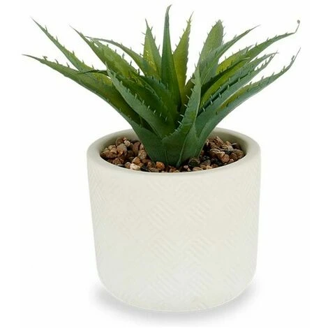Pianta Decorativa Bianco Plastica (14 X 9 X 14 Cm)